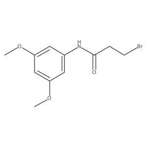 3-Bromo-n-(3,5-dimethoxyphenyl)propanamide结构式