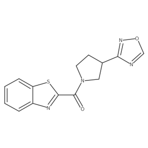 (3-(1,2,4-Oxadiazol-3-yl)pyrrolidin-1-yl)(benzo[d]thiazol-2-yl)methanone Structure