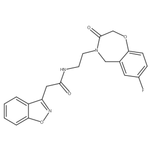 2-(benzo[d]isoxazol-3-yl)-N-(2-(7-fluoro-3-oxo-2,3-dihydrobenzo[f][1,4]oxazepin-4(5H)-yl)ethyl)acetamide Structure