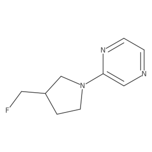 2-(3-(Fluoromethyl)pyrrolidin-1-yl)pyrazine结构式