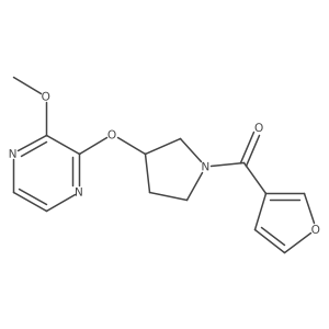 Furan-3-yl(3-((3-methoxypyrazin-2-yl)oxy)pyrrolidin-1-yl)methanone Structure