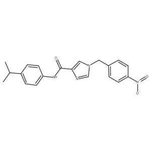 N-(4-isopropylphenyl)-1-(4-nitrobenzyl)-1H-imidazole-4-carboxamide Structure