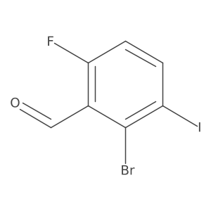 2-Bromo-6-fluoro-3-iodobenzaldehyde Structure