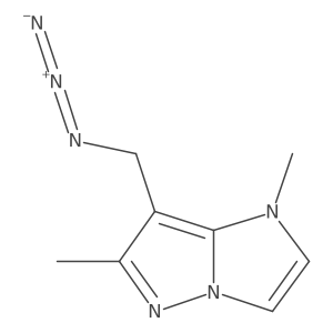 7-(azidomethyl)-1,6-dimethyl-imidazo[1,2-b]pyrazole结构式