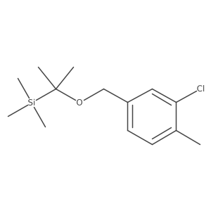 2-[(3-Chloro-4-methylphenyl)methoxy]propan-2-yl-trimethylsilane Structure