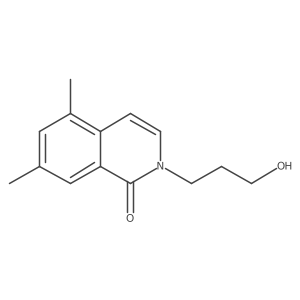 Cc1cc(C)c2ccn(CCCO)c(=O)c2c1结构式
