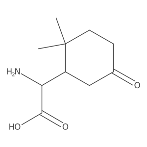 2-Amino-2-(2,2-dimethyl-5-oxocyclohexyl)acetic acid Structure
