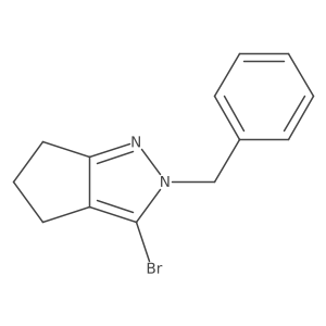 2-benzyl-3-bromo-2H,4H,5H,6H-cyclopenta[c]pyrazole Structure