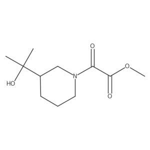 Methyl 2-[3-(2-hydroxypropan-2-yl)piperidin-1-yl]-2-oxoacetate结构式