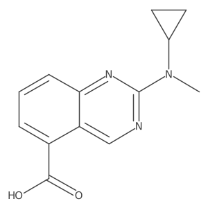 2-[Cyclopropyl(methyl)amino]quinazoline-5-carboxylic acid Structure
