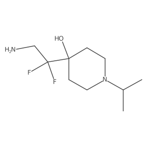 4-(2-Amino-1,1-difluoroethyl)-1-(propan-2-yl)piperidin-4-ol Structure