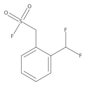 [2-(Difluoromethyl)phenyl]methanesulfonyl fluoride结构式