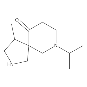 4-Methyl-7-(propan-2-yl)-2,7-diazaspiro[4.5]decan-10-one Structure