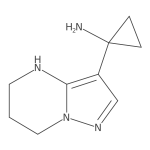 1-{4H,5H,6H,7H-pyrazolo[1,5-a]pyrimidin-3-yl}cyclopropan-1-amine Structure