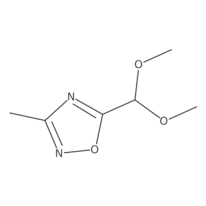 5-(Dimethoxymethyl)-3-methyl-1,2,4-oxadiazole结构式