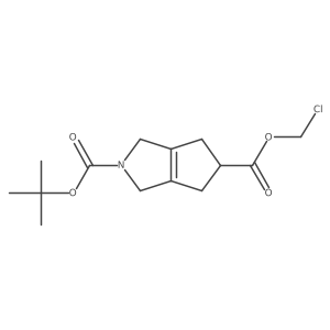 2-tert-butyl 5-chloromethyl 1H,2H,3H,4H,5H,6H-cyclopenta[c]pyrrole-2,5-dicarboxylate Structure