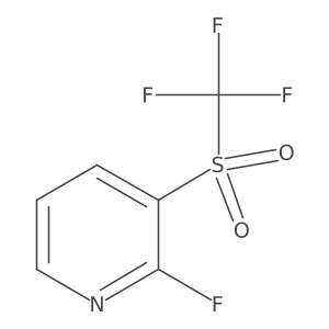 2-Fluoro-3-trifluoromethanesulfonylpyridine Structure