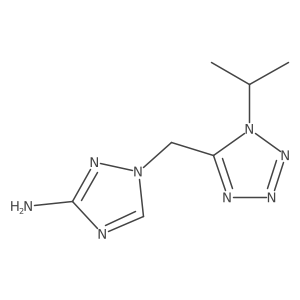 1-{[1-(propan-2-yl)-1H-1,2,3,4-tetrazol-5-yl]methyl}-1H-1,2,4-triazol-3-amine Structure