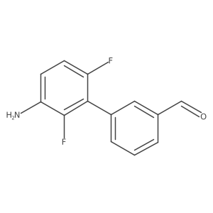 3-(3-Amino-2,6-difluorophenyl)benzaldehyde Structure