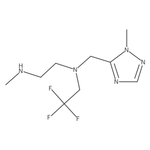[(1-methyl-1H-1,2,4-triazol-5-yl)methyl][2-(methylamino)ethyl](2,2,2-trifluoroethyl)amine Structure