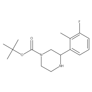 Tert-butyl 3-(3-fluoro-2-methylphenyl)piperazine-1-carboxylate Structure