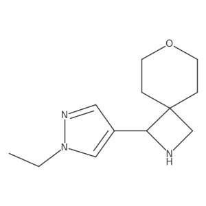 3-(1-Ethylpyrazol-4-yl)-7-oxa-2-azaspiro[3.5]nonane Structure
