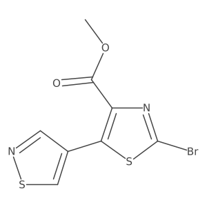 Methyl 2-bromo-5-(1,2-thiazol-4-yl)-1,3-thiazole-4-carboxylate Structure