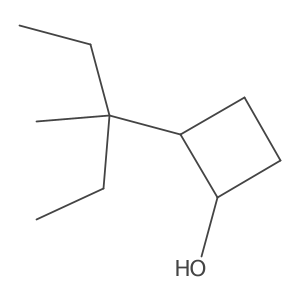 2-(3-Methylpentan-3-yl)cyclobutan-1-ol Structure