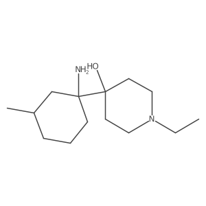 4-(1-Amino-3-methylcyclohexyl)-1-ethylpiperidin-4-ol结构式