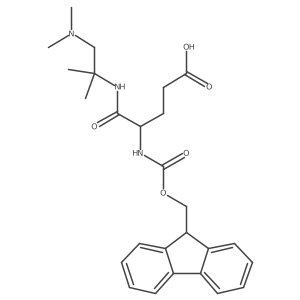 4-{[1-(dimethylamino)-2-methylpropan-2-yl]carbamoyl}-4-({[(9H-fluoren-9-yl)methoxy]carbonyl}amino)butanoic acid Structure
