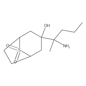 3-(2-Aminopentan-2-yl)-3-hydroxy-8lambda6-thiabicyclo[3.2.1]octane-8,8-dione结构式