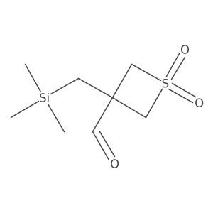 1,1-Dioxo-3-[(trimethylsilyl)methyl]-1lambda6-thietane-3-carbaldehyde结构式