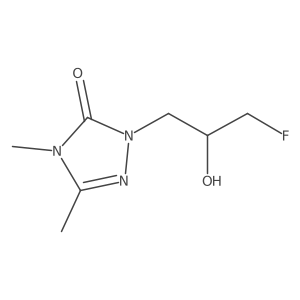1-(3-fluoro-2-hydroxypropyl)-3,4-dimethyl-4,5-dihydro-1H-1,2,4-triazol-5-one Structure