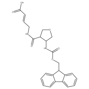 4-{[4-({[(9H-fluoren-9-yl)methoxy]carbonyl}amino)oxolan-3-yl]formamido}but-2-enoic acid Structure