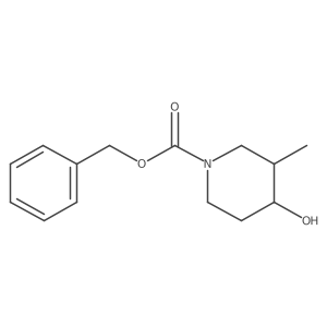 Benzyl cis-4-hydroxy-3-methylpiperidine-1-carboxylate结构式