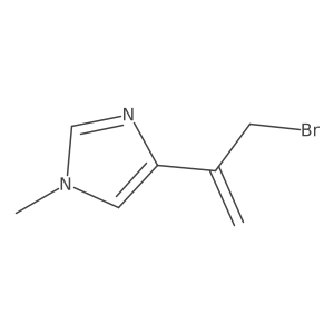 4-(3-bromoprop-1-en-2-yl)-1-methyl-1H-imidazole Structure