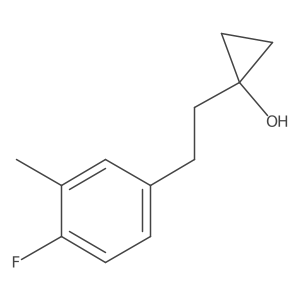 1-[2-(4-Fluoro-3-methylphenyl)ethyl]cyclopropan-1-ol结构式