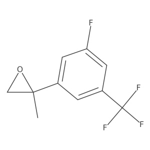 2-[3-Fluoro-5-(trifluoromethyl)phenyl]-2-methyloxirane Structure