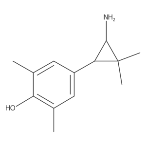 4-(3-Amino-2,2-dimethylcyclopropyl)-2,6-dimethylphenol Structure