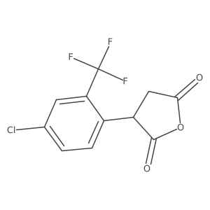 3-[4-Chloro-2-(trifluoromethyl)phenyl]oxolane-2,5-dione结构式