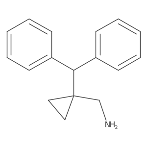[1-(Diphenylmethyl)cyclopropyl]methanamine Structure
