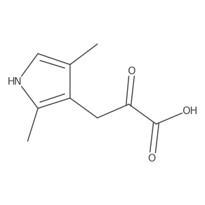 3-(2,4-dimethyl-1H-pyrrol-3-yl)-2-oxopropanoic acid Structure