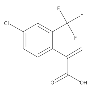 2-[4-Chloro-2-(trifluoromethyl)phenyl]prop-2-enoic acid Structure