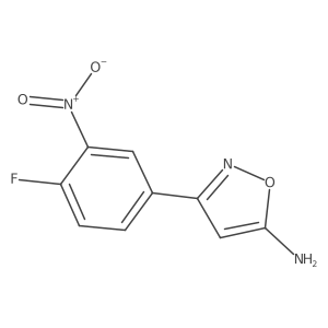 3-(4-Fluoro-3-nitrophenyl)-1,2-oxazol-5-amine结构式