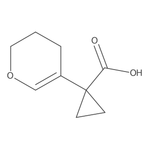 1-(3,4-dihydro-2H-pyran-5-yl)cyclopropane-1-carboxylic acid结构式