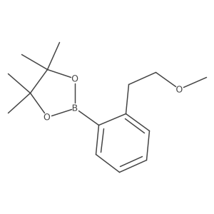 2-[2-(2-methoxyethyl)phenyl]-4,4,5,5-tetramethyl-1,3,2-Dioxaborolane Structure