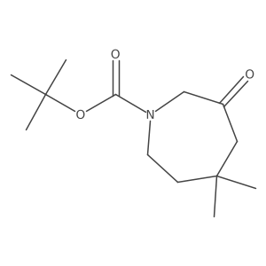 Tert-butyl 5,5-dimethyl-3-oxoazepane-1-carboxylate Structure