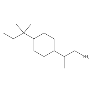 2-[4-(2-Methylbutan-2-yl)cyclohexyl]propan-1-amine Structure