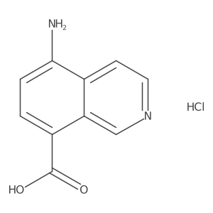 5-Aminoisoquinoline-8-carboxylic acid;hydrochloride结构式
