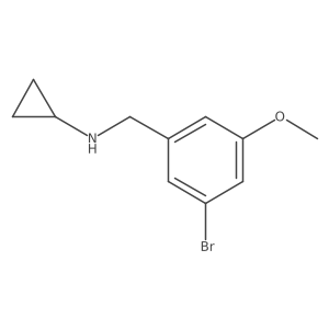 (3-Bromo-5-methoxybenzyl)-cyclopropylamine结构式